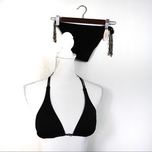 Victoria’s Secret Black w/Gold Beading Bikini